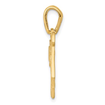 14k Filigree Chai Pendant — alternate view