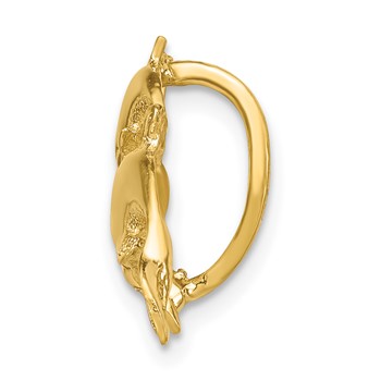 14k Four Dolphins Omega Slide — alternate view