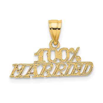 14k 100% MARRIED Charm