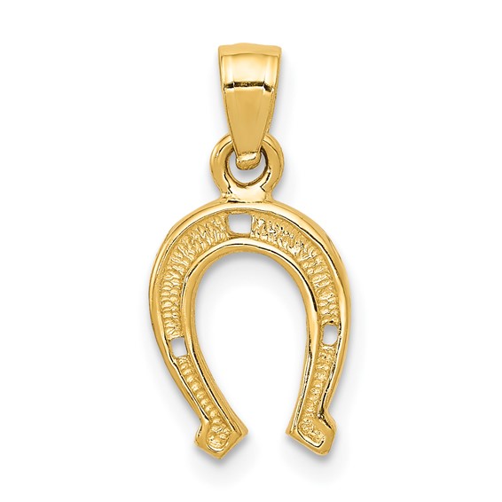 Horseshoe 2024 necklace 14k solid gold