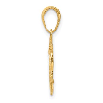 14k Cable Car Pendant — alternate view