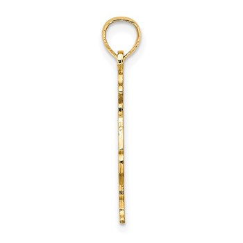 14k Fireman with Hose Charm — alternate view