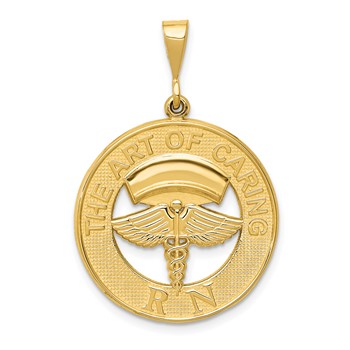 14k RN THE ART OF CARING Pendant