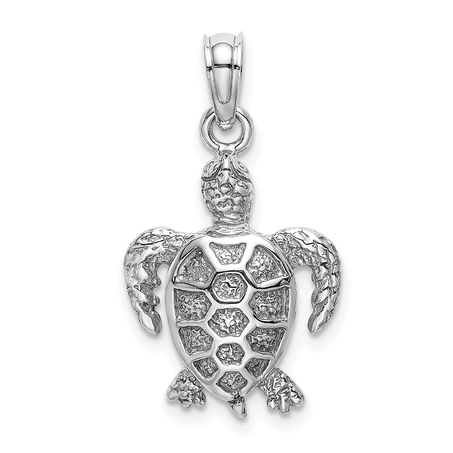 White gold sea turtle on sale necklace