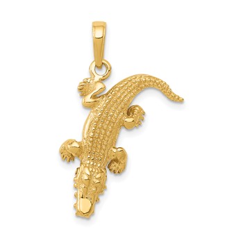 14k Alligator with Moveable Mouth Pendant