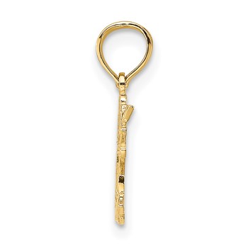 14k I HEART MY CAT Charm — alternate view