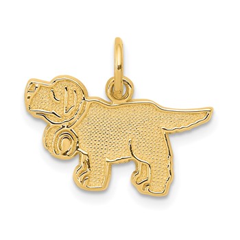 14k Saint Bernard Dog Charm