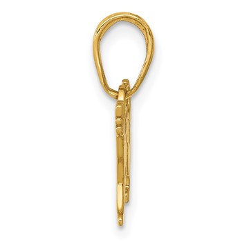 14k Dog Pendant — alternate view