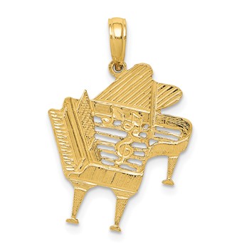 14k Baby Grand Piano Pendant