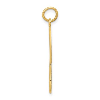 14k Lacrosse Stick Charm — alternate view
