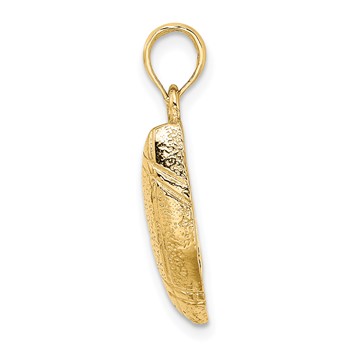 14k Football Charm — alternate view