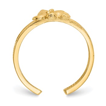 14K Elephant Toe Ring — alternate view