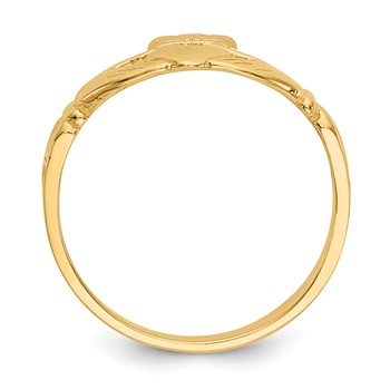 14k Claddagh Size 3 Baby / Childs Ring — alternate view