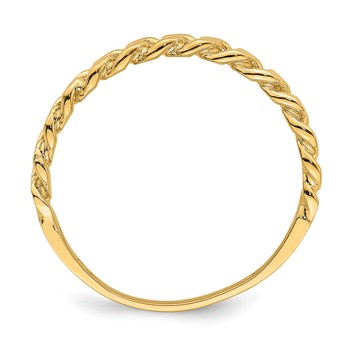 14k Chain Link Band Ring — alternate view