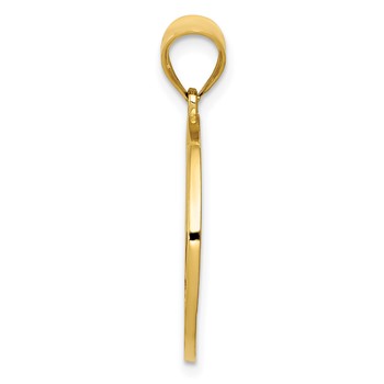 14k Filigree Peace Sign Pendant — alternate view