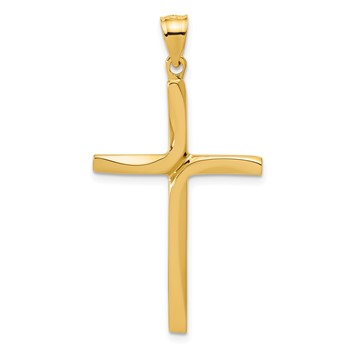 14k Polished Cross Pendant