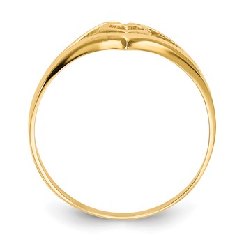 14k Polished Heart Ring — alternate view