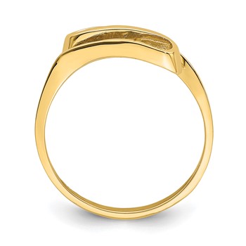 14K Swirl Ring — alternate view