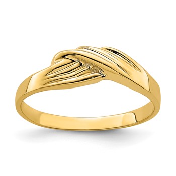 14K Polished Freeform Ring