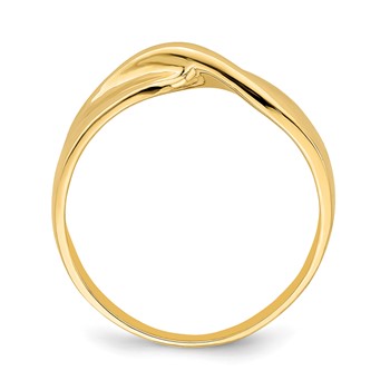 14K Polished Single Twist Ring — alternate view
