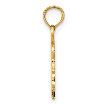 14k Girl Charm — alternate view