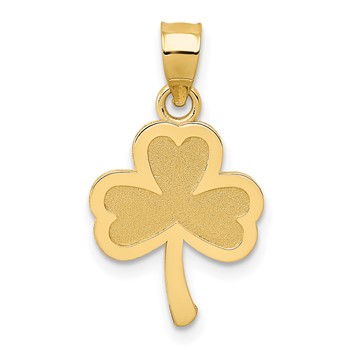 14k 3-Leaf Clover Pendant