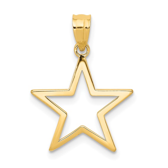 14k Star Charm - Quality Gold