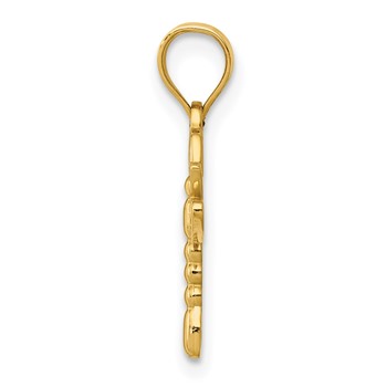 14k Dragonfly Pendant — alternate view