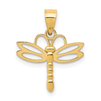 14k Dragonfly Pendant