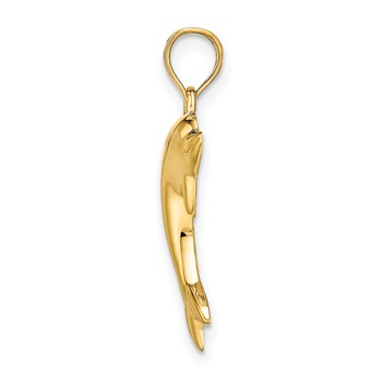 14k Polished Dolphin Charm — alternate view