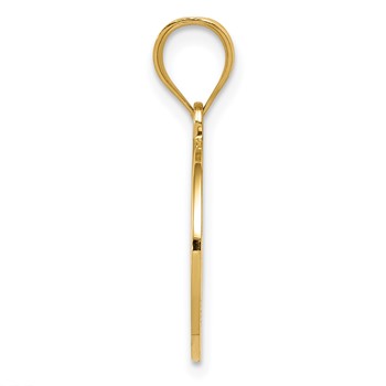 14K Reversible Cross and GOD BLESS Disc Charm — alternate view