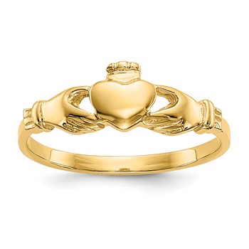 14k Baby Size 1 Claddagh Ring