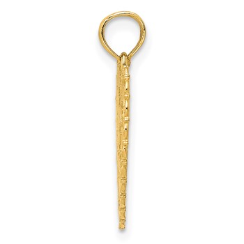 14K Reversible FOR MY MOM / THANKS FOR EVERYTHING Heart Pendant — alternate view