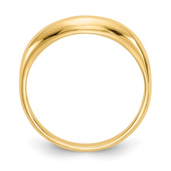 14k Polished Stackable Wave Ring — alternate view
