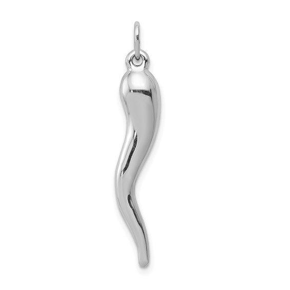 Italian Horn Charm in Silver