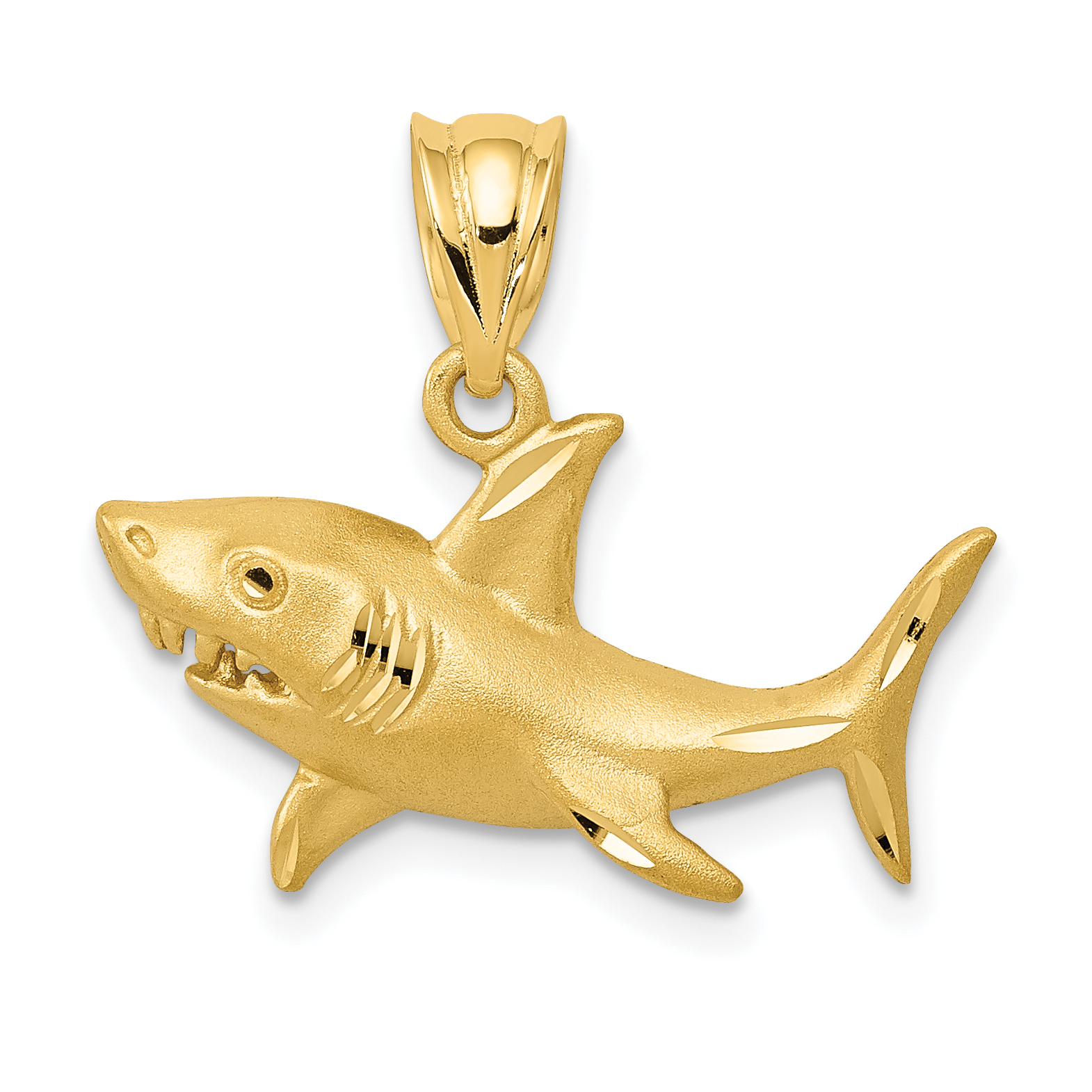 Shark clearance gold pendant