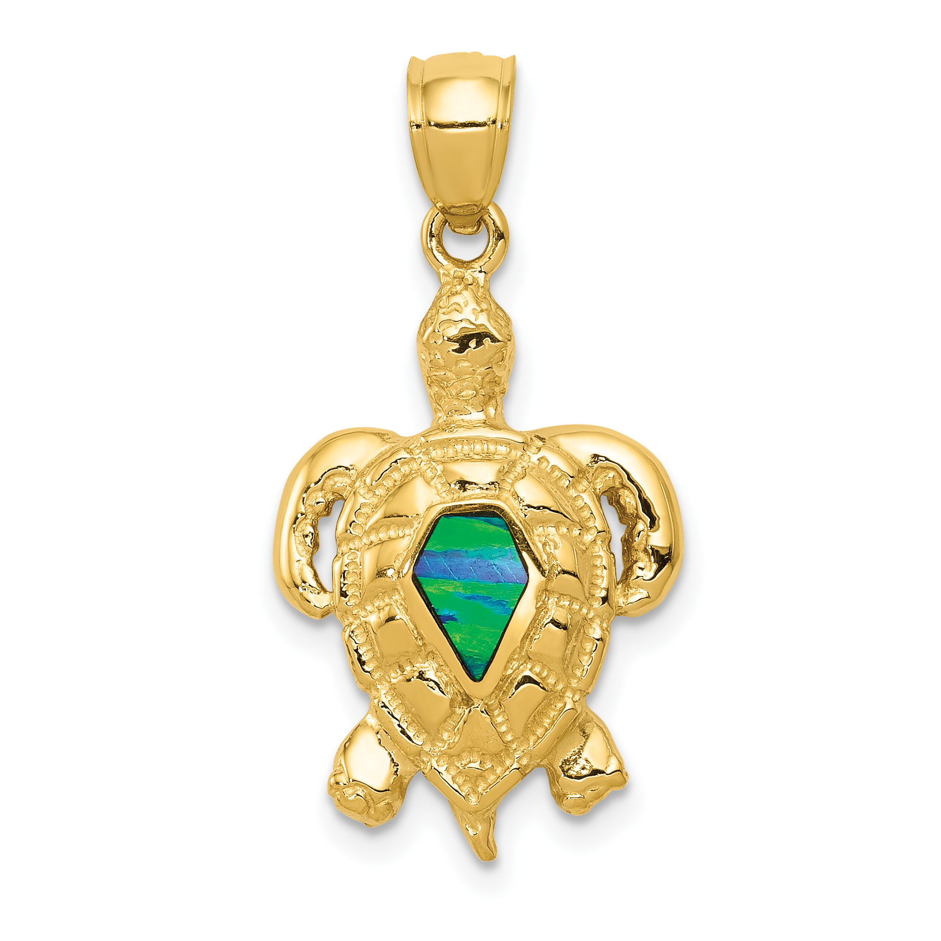 Gold hot sale turtle pendant