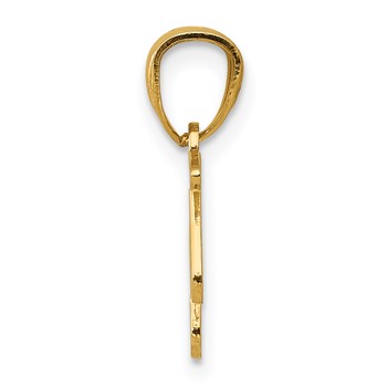 14k Polished Music Notes and Treble Clef Pendant — alternate view