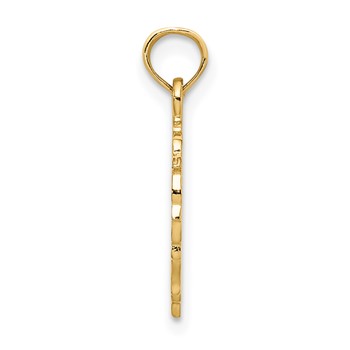 14K Teddy Bear in Heart Charm — alternate view