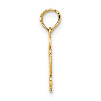 14K I HEART Butterfly Charm — alternate view