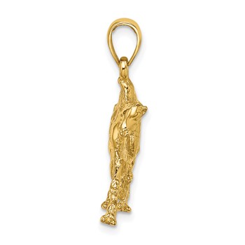 14K 3-D Camel Charm — alternate view