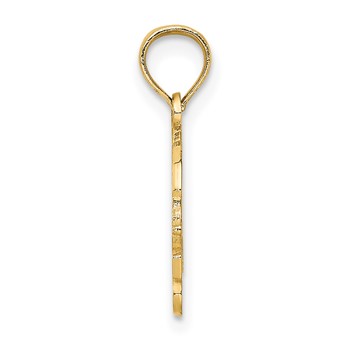 14K I HEART TURTLES Charm — alternate view