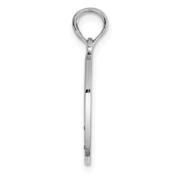 14K White Gold Enameled BIG-LITTLE SISTER 2-Piece Break-Apart Heart Charm — alternate view