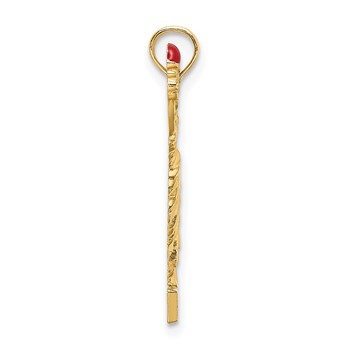 14K with Enamel Flame Statue Of Liberty NEW YORK Charm — alternate view