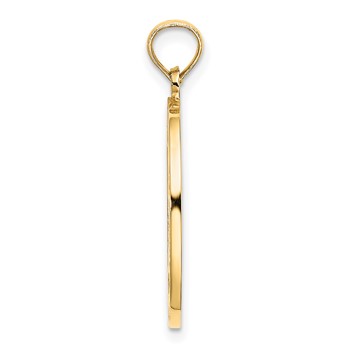 14k Enameled Reversible CHILDS PRAYER w/Boy Charm — alternate view