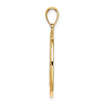 14K Enamel Sea Turtles In Circle Charm — alternate view