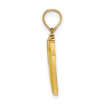 14K Yellow Enameled 2-D Bananas Charm — alternate view