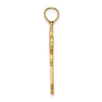 14K Multi-Color Enamel Dragonfly Charm — alternate view