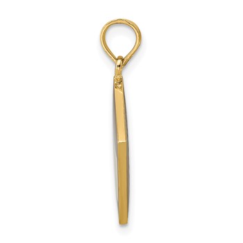 14K Black and White Enameled 3-D Cook Book Charm — alternate view