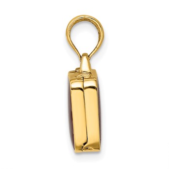 14K w/ Brown Enamel 3-D Opens Briefcase Charm — alternate view